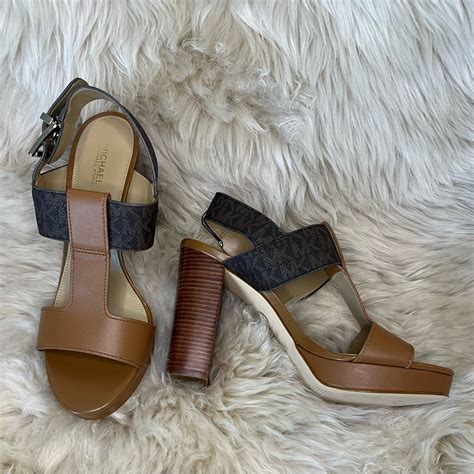 Becker Logo and Leather Platform Sandal 